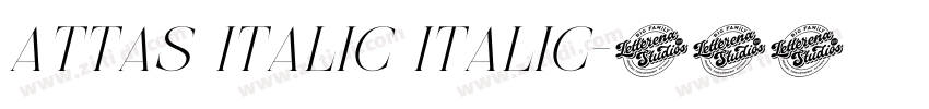 Attas Italic Italic字体转换